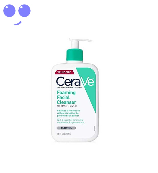 فوم شستشوی صورت سراوی Cerave حجم 473 میل ( مخصوص پوست های چرب و نرمال) 8 ژل شستشو صورت