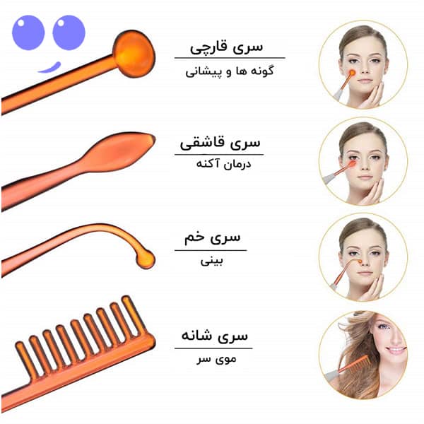 دستگاه الکتروتراپی هیدرودرمی پرتابل Lz-006A فرکانس بالا 4 دستگاه هیدرودرمی پرتابل التراسونیک کره